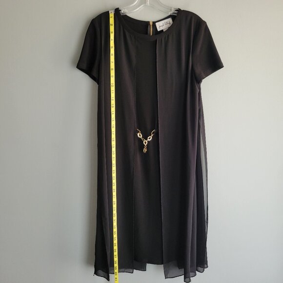 Joseph Ribkoff Black Dress Size 10 - Picture 8 of 9